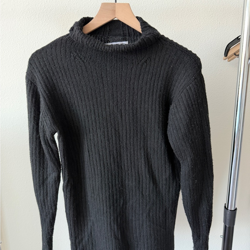 Elizabeth and James Black Turtleneck Sweater